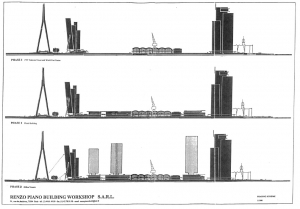 Tekeningen KPN Tower (bron: Renzo Piano RPBW)
