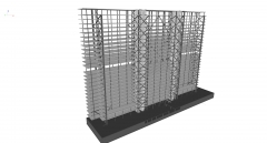 3D visualisation of the steel structure 