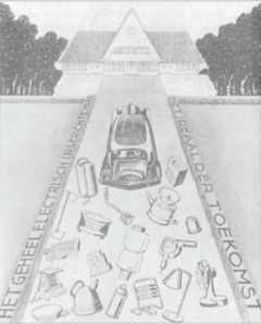Het geheel electrisch ingerichte huis, het ideaal der toekomst (Electro Huishoudboek 1937) 