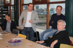 vlnr Willem Hoebink, Jan Couwenberg (Leebo), Jan Klomp (Heren 5), Jan Hein Daniëls 