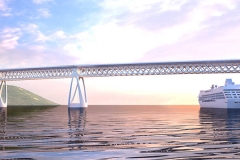 Concept drijvende brug Sognefjord Noorwegen - Christine Yip  2016 