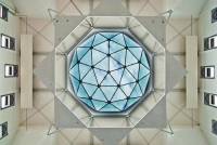 Interieur glazen koepel Selimiye Moskee